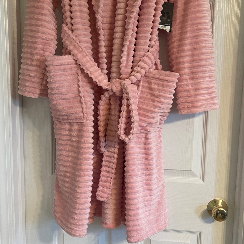 Nine West Ribbed Plush Robe -Size Large-new - Picture 2 of 7